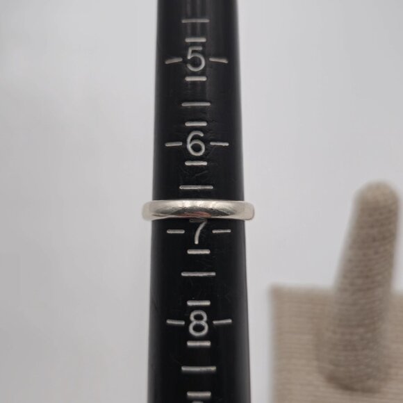 Size 6.75 Sterling Silver Round Smoky Quartz Gem Ring A2045 - Picture 9 of 11